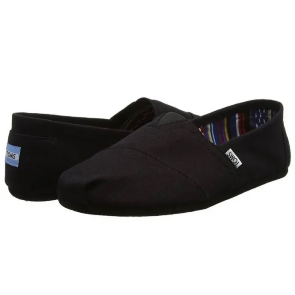 NEW WOMENS  8.5 ALPARGATA CLASSIC BLACK ON BLACK CANVAS AUTHENTIC